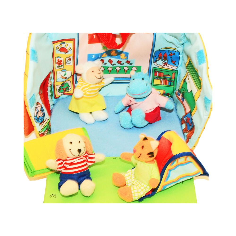 Playhouse w/ Plush Toys Time For School - Soft Figures + Cloth House 2011